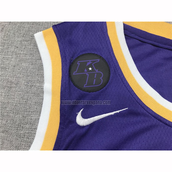 Camiseta Los Angeles Lakers Kobe Bryant NO 24 Statement 2018 Violeta